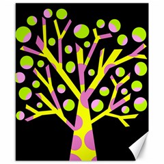 Simple Colorful Tree Canvas 8  X 10  by Valentinaart