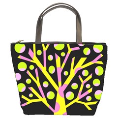 Simple Colorful Tree Bucket Bags by Valentinaart