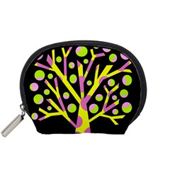 Simple Colorful Tree Accessory Pouches (small)  by Valentinaart