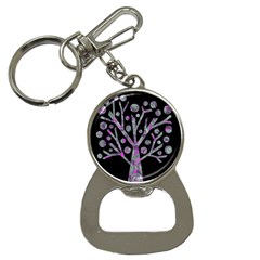 Purple Magical Tree Bottle Opener Key Chains by Valentinaart