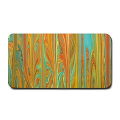 Beautiful Abstract In Orange, Aqua, Gold Medium Bar Mats by digitaldivadesigns