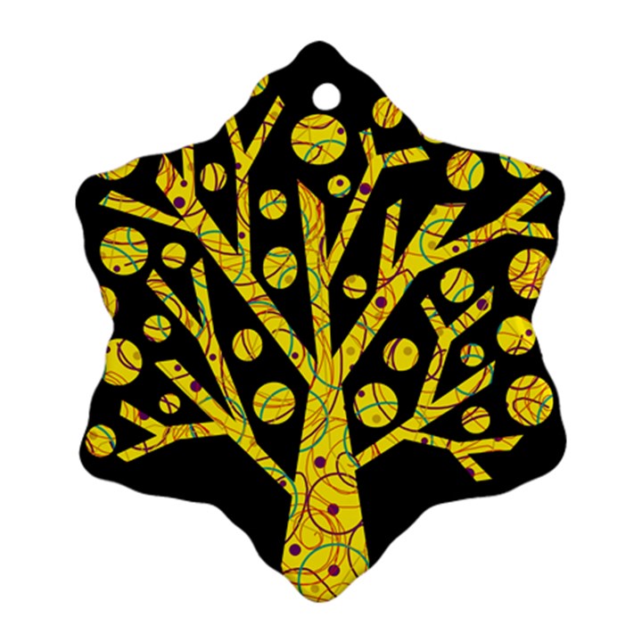 Yellow magical tree Ornament (Snowflake) 