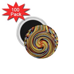 Gold Blue And Red Swirl Pattern 1 75  Magnets (100 Pack)  by digitaldivadesigns