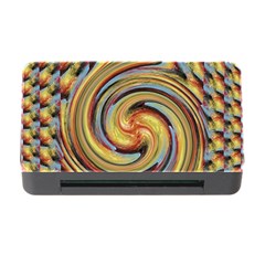 Gold Blue And Red Swirl Pattern Memory Card Reader With Cf by digitaldivadesigns