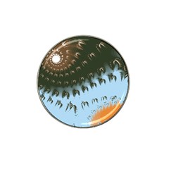 Sun-ray Swirl Design Hat Clip Ball Marker (10 Pack)