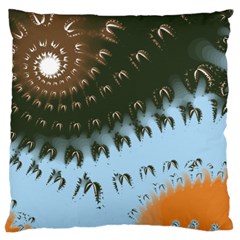 Sun-ray Swirl Design Standard Flano Cushion Case (one Side) by digitaldivadesigns