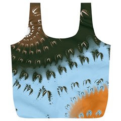 Sun-ray Swirl Pattern Full Print Recycle Bags (l) 