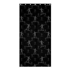 Surfing Motif Pattern Shower Curtain 36  X 72  (stall)  by dflcprints