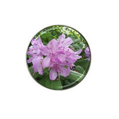 Purple Rhododendron Flower Hat Clip Ball Marker by picsaspassion