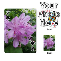 Purple Rhododendron Flower Playing Cards 54 Designs  by picsaspassion