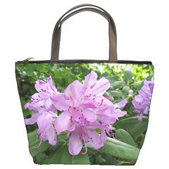 Purple Rhododendron Flower Bucket Bags by picsaspassion