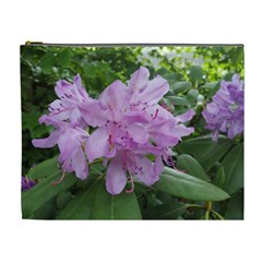 Purple Rhododendron Flower Cosmetic Bag (xl) by picsaspassion