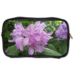 Purple Rhododendron Flower Toiletries Bags by picsaspassion