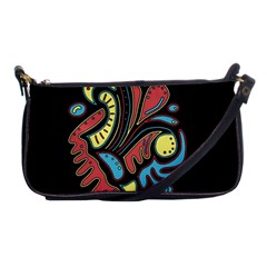 Colorful Abstract Spot Shoulder Clutch Bags by Valentinaart