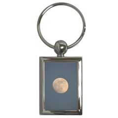 The Moon And Blue Sky Key Chains (rectangle)  by picsaspassion