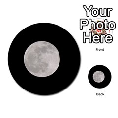 Full Moon At Night Multi-purpose Cards (round) 