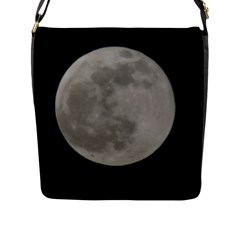 Close To The Full Moon Flap Messenger Bag (l)  by picsaspassion