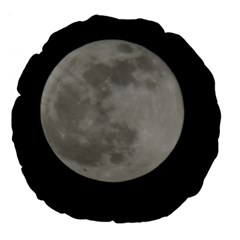 Close To The Full Moon Large 18  Premium Flano Round Cushions