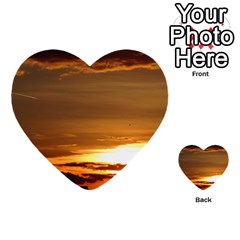 Summer Sunset Multi-purpose Cards (heart)  by picsaspassion