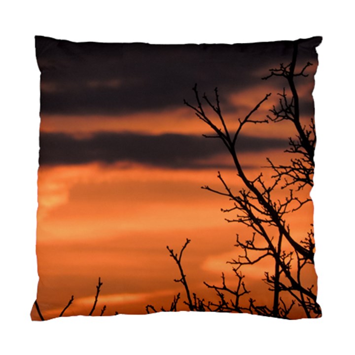 Tree branches and sunset Standard Cushion Case (One Side)