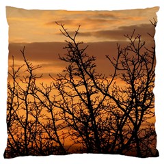 Colorful Sunset Large Flano Cushion Case (one Side)