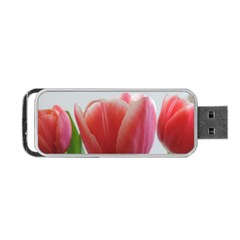 Red Tulips Portable Usb Flash (two Sides) by picsaspassion