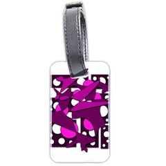 Something Purple Luggage Tags (two Sides) by Valentinaart