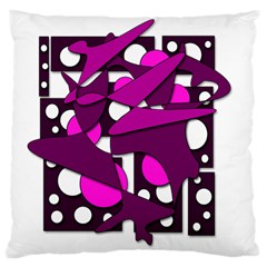 Something Purple Standard Flano Cushion Case (two Sides)