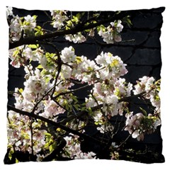 Blooming Japanese Cherry Flowers Standard Flano Cushion Case (two Sides)
