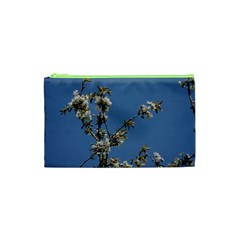 White Cherry Flowers And Blue Sky Cosmetic Bag (xs)
