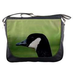 Goose Bird In Nature Messenger Bags by picsaspassion