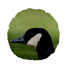 Goose Bird In Nature Standard 15  Premium Flano Round Cushions