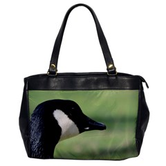 Goose, Black And White Office Handbags by picsaspassion