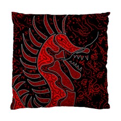 Red Dragon Standard Cushion Case (one Side) by Valentinaart