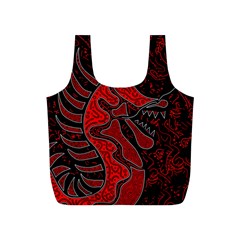 Red Dragon Full Print Recycle Bags (s)  by Valentinaart