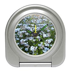 Blue Forget-me-not Flowers Travel Alarm Clocks by picsaspassion