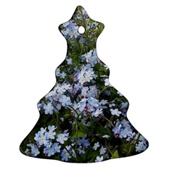 Little Blue Forget-me-not Flowers Ornament (christmas Tree) by picsaspassion