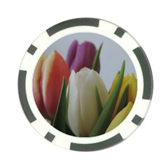 Colored By Tulips Poker Chip Card Guards by picsaspassion