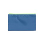 Blue color Cosmetic Bag (XS) Front
