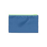 Blue color Cosmetic Bag (XS) Back