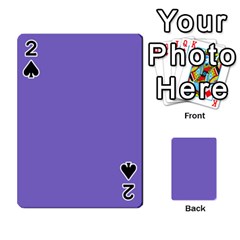 Lilac - Purple Color Design Playing Cards 54 Designs  by picsaspassion