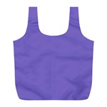 Lilac - purple color design Full Print Recycle Bags (L)  Back