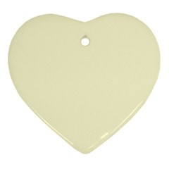 Yellow Color Design Heart Ornament (2 Sides) by picsaspassion