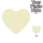 Yellow color design Multi-purpose Cards (Heart)  Back 52