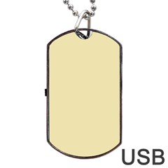 Gold Yellow Color Design Dog Tag Usb Flash (two Sides)  by picsaspassion