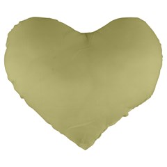 Brown Sand Color Design Large 19  Premium Flano Heart Shape Cushions