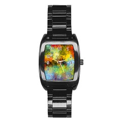 Lagoon Stainless Steel Barrel Watch by digitaldivadesigns