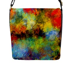 Lagoon Flap Messenger Bag (l)  by digitaldivadesigns