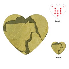 Stylish Gold Stone Playing Cards (heart)  by yoursparklingshop