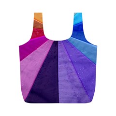 Rainbow Umbrella Reusable Bag (m) by PhotoThisxyz